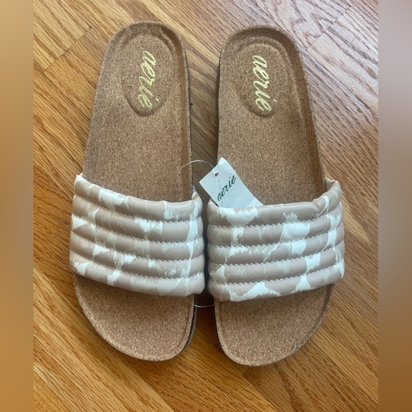 aerie Shoes - NWT! Aerie Cork Slide Sandals